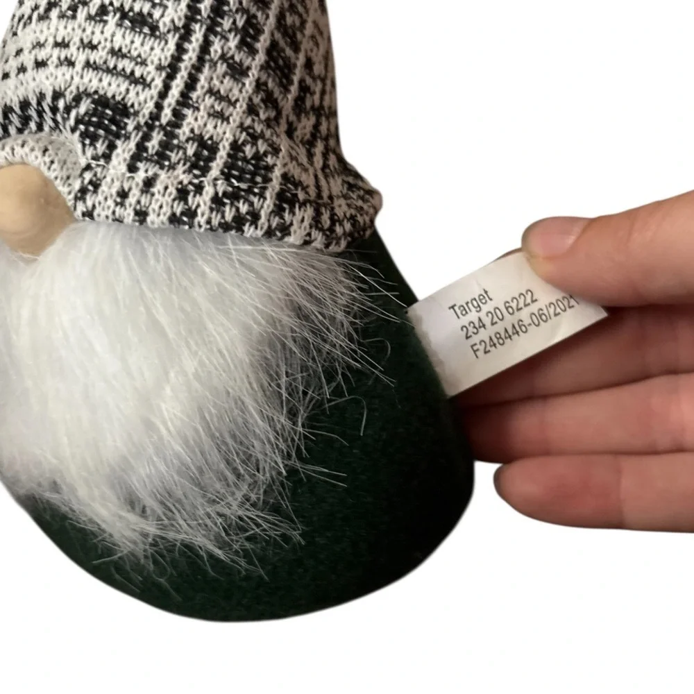Northlight Target Bullseye Christmas Gnome Plush Table Mantel Decoration Set NEW